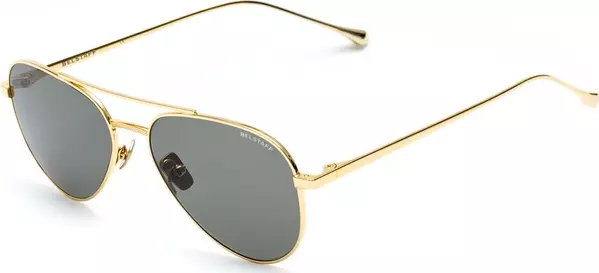 Brown Stainless Steel Sunglasses