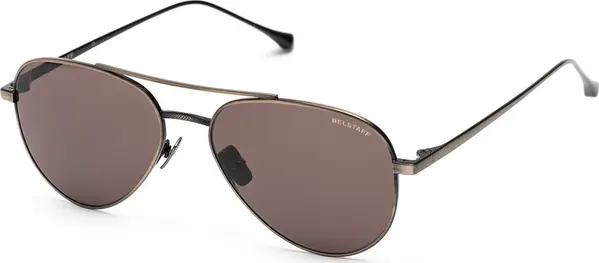 Brown Stainless Steel Sunglasses
