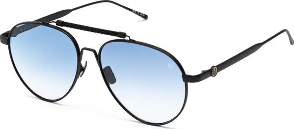 Black Stainless Steel Sunglasses