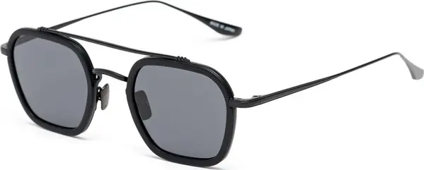 Black Stainless Steel Sunglasses