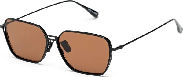 Black Stainless Steel Sunglasses