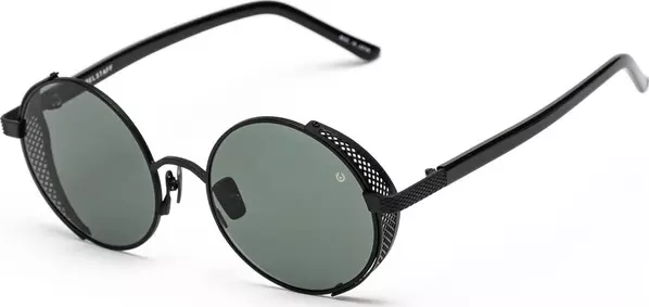 Black Stainless Steel Sunglasses