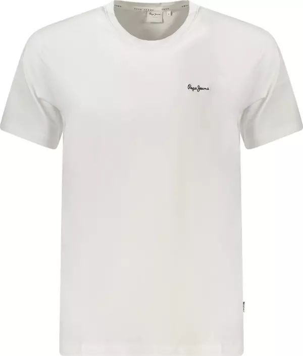 White Cotton Men's T-Shirt