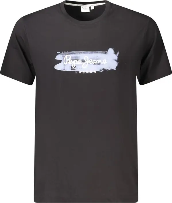 Black Cotton Men's T-Shirt