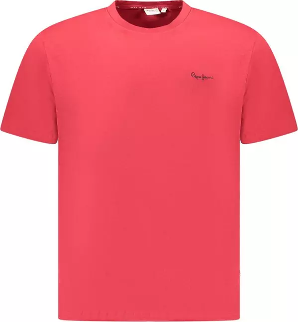 Red Cotton Men T-Shirt