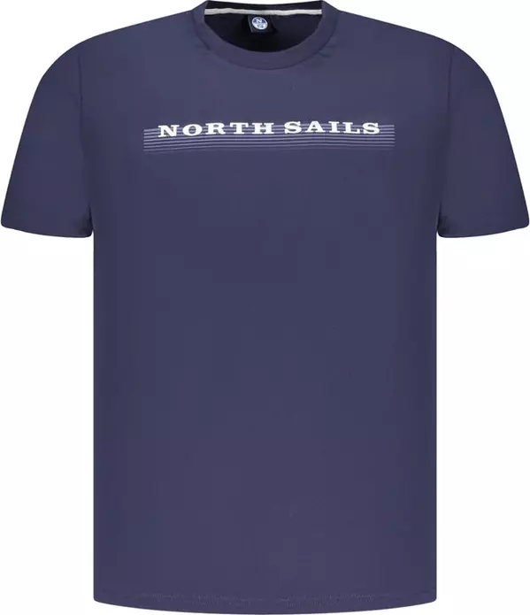 Blue Cotton Men's T-Shirt
