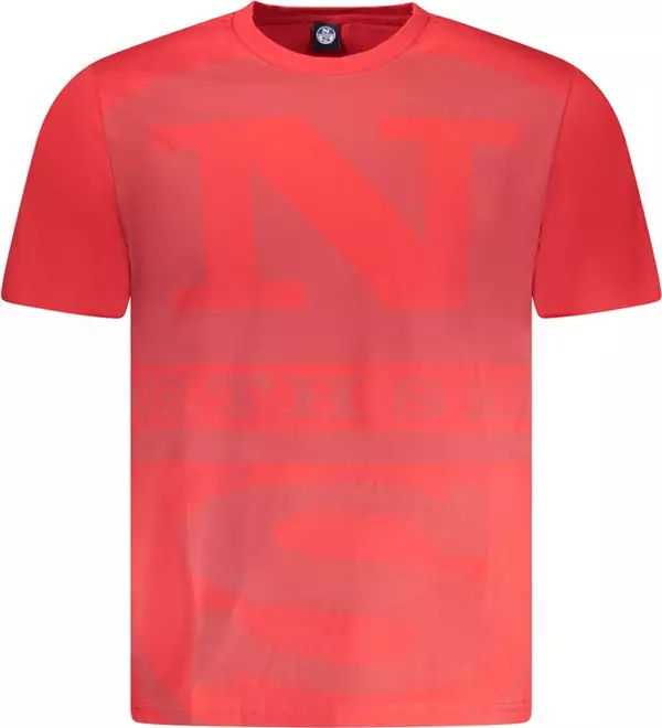 Red Cotton Men T-Shirt