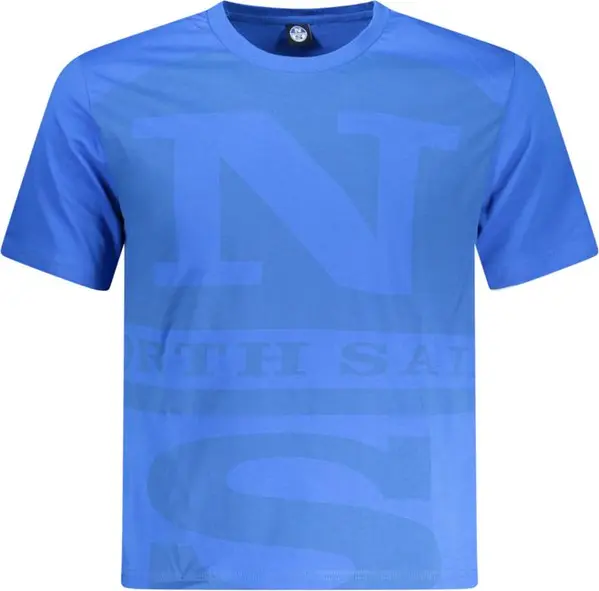 Blue Cotton Men's T-Shirt