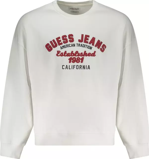 White Cotton Men's Sweatshirt