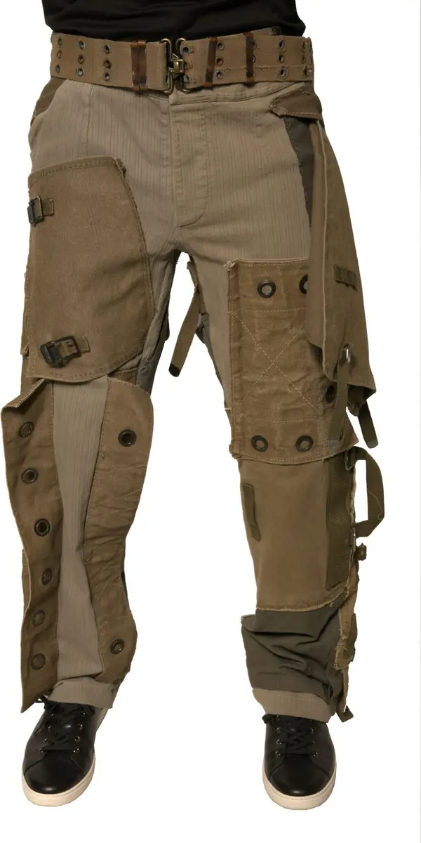 Multicolor Reconstructed Flight Cargo Pants