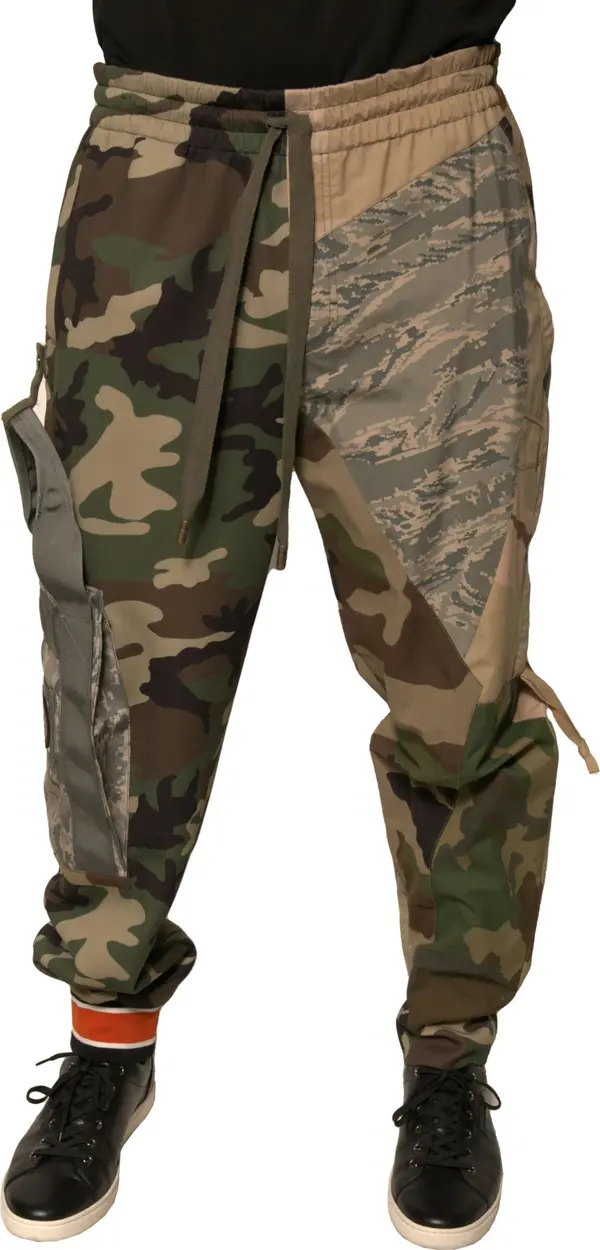 Multicolor Camouflage Jogger Sweatpants Pants