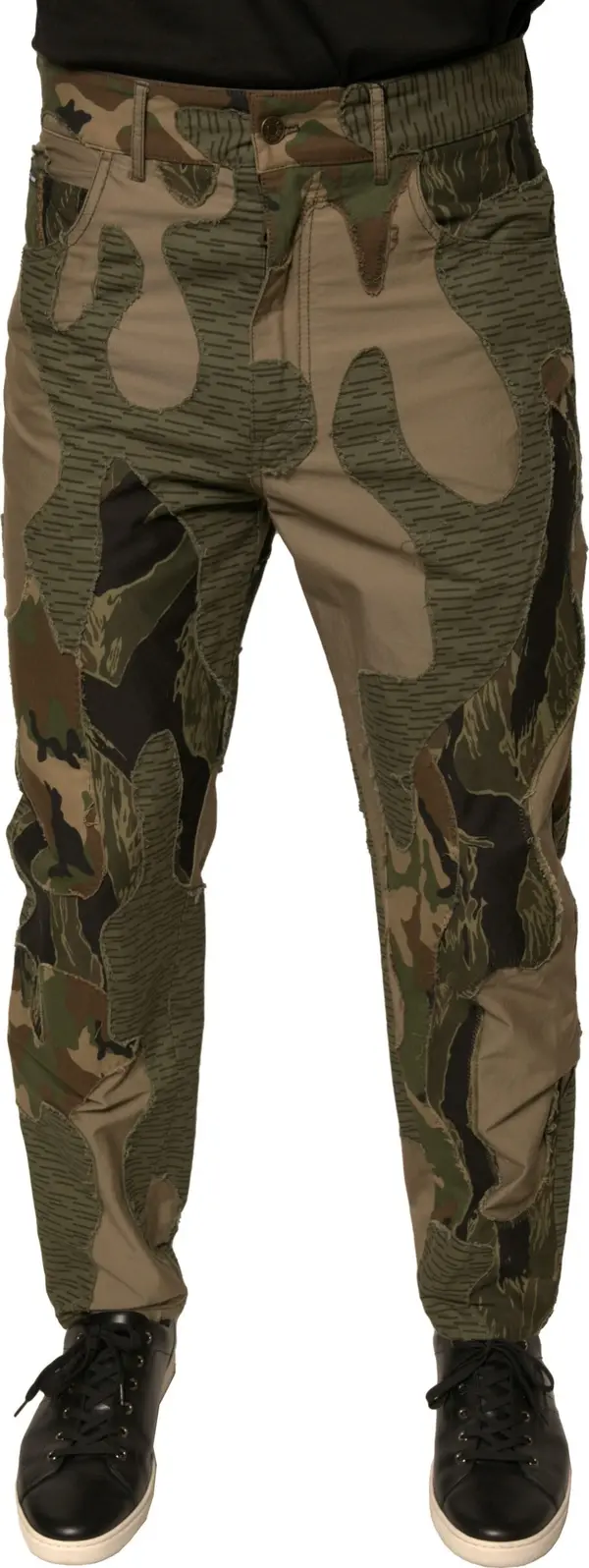 Multicolor Camouflage Cotton Pants