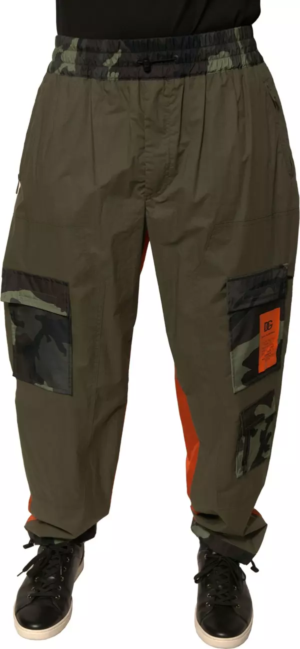 Multicolor Camouflage Jogger Cargo Pants