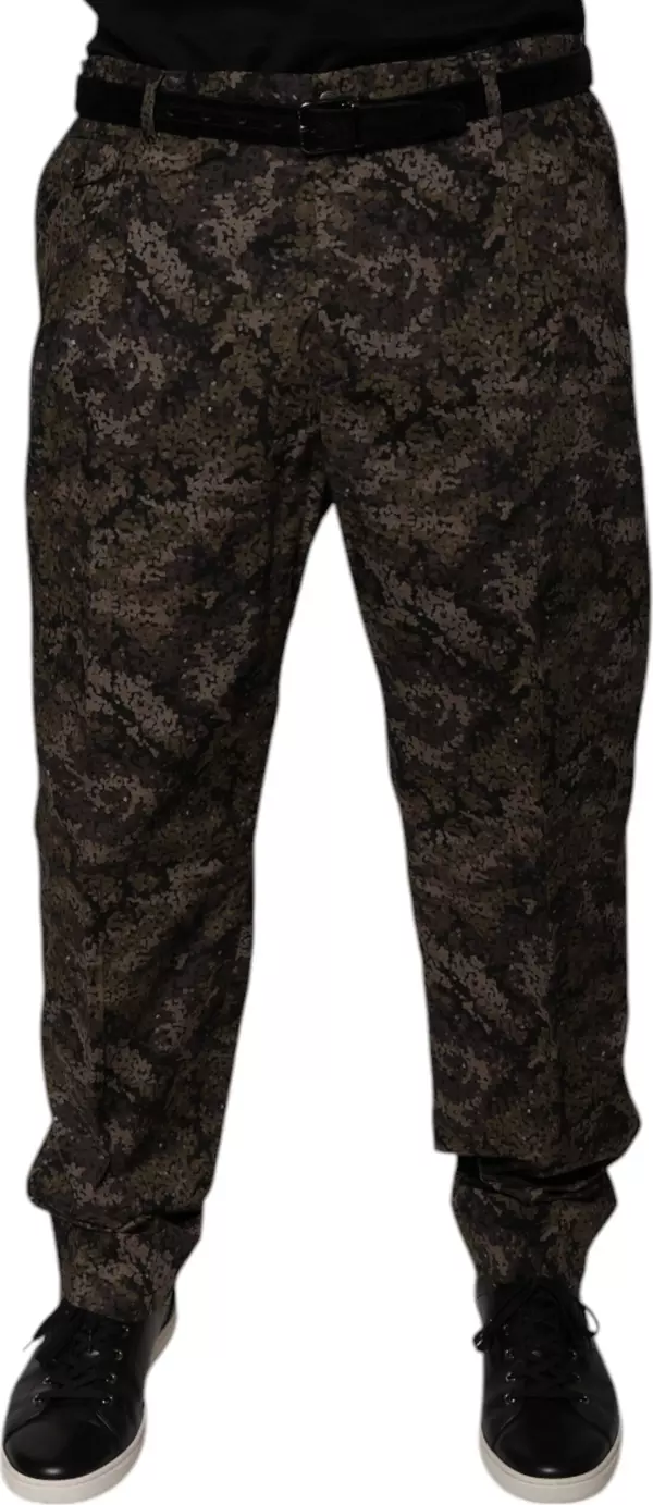 Multicolor Camouflage Men Dress Pants