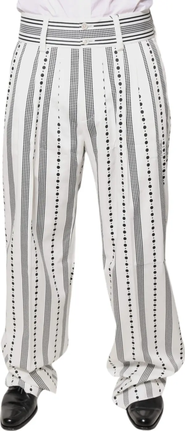 White Straight Formal Dress Pants