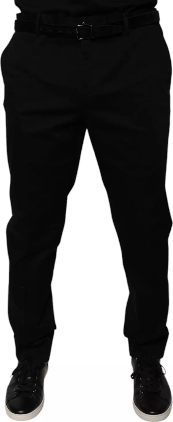 Black Tapered Formal Dress Pants