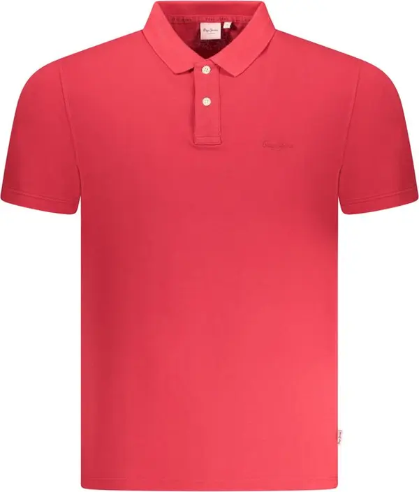 Red Cotton Men Polo
