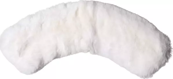 White Fur Shoulder Collar Wrap Shawl Scarf