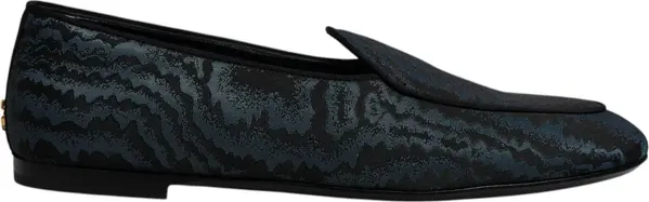 Blue Black Flats Men Loafers Dress Shoes
