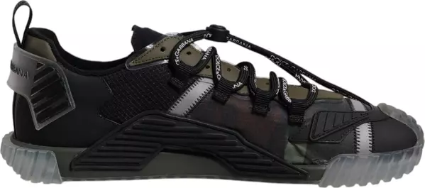 Black Green Camo NS1 Low Top Sneakers Shoes