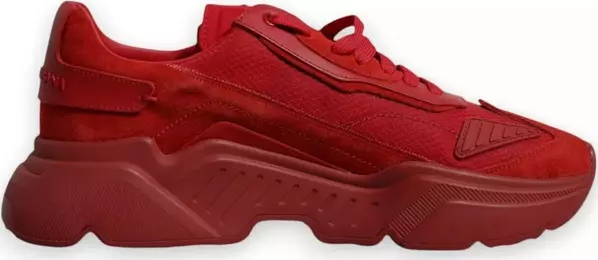 Red Leather Daymaster Low Top Sneakers Shoes
