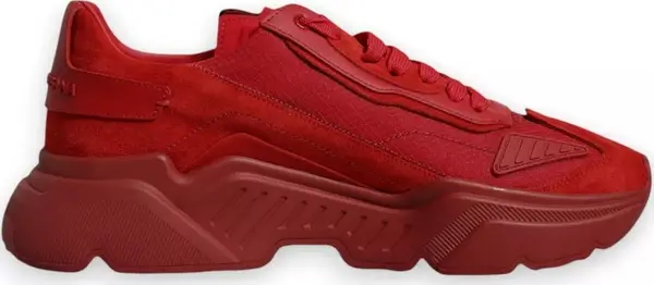 Red Leather Daymaster Low Top Sneakers Shoes