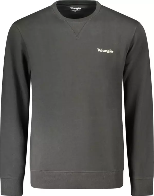 Black Cotton Men's Sweatshirt