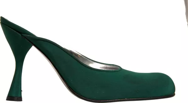 Green Suede Leather High Heel Pumps Shoes