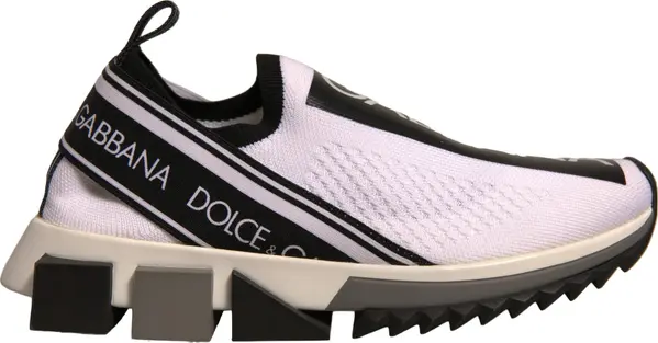 White Black Slip On Sorrento Sneakers Shoes