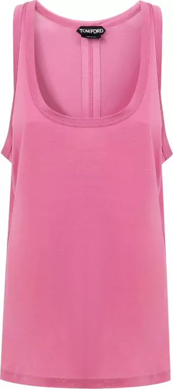 Pink Silk Tank Tops