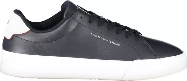 Blue Leather Men Sneaker