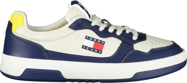 Blue Polyurethane Men Sneaker