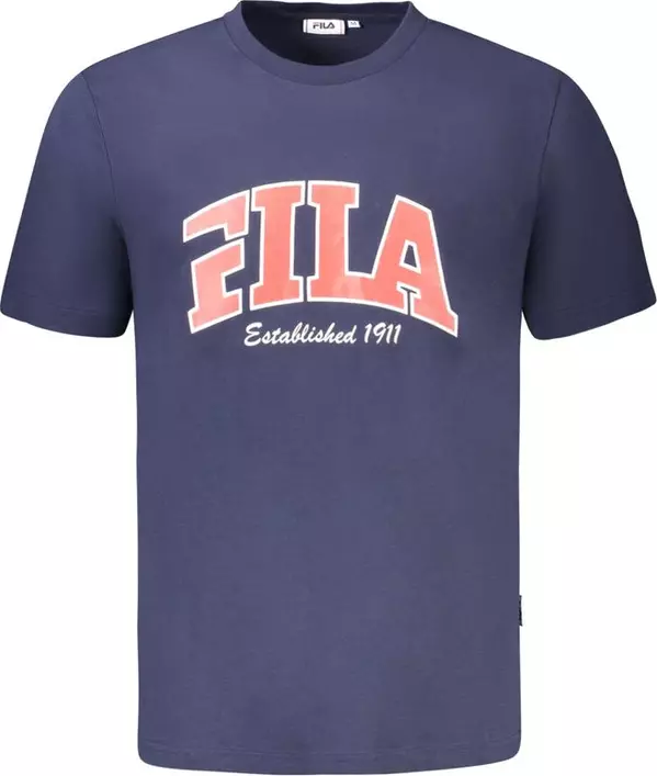 Blu Cotton Uomo T-Shirt