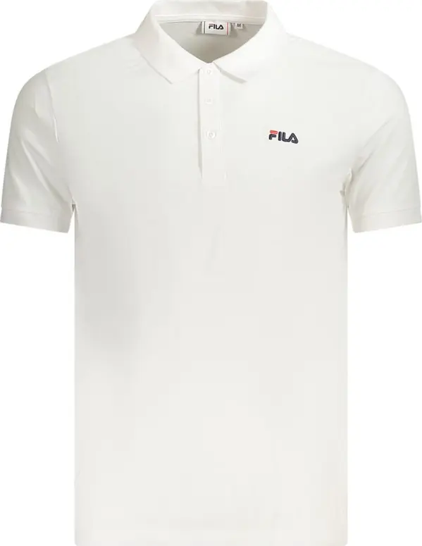 White Cotton Men Polo Shirt