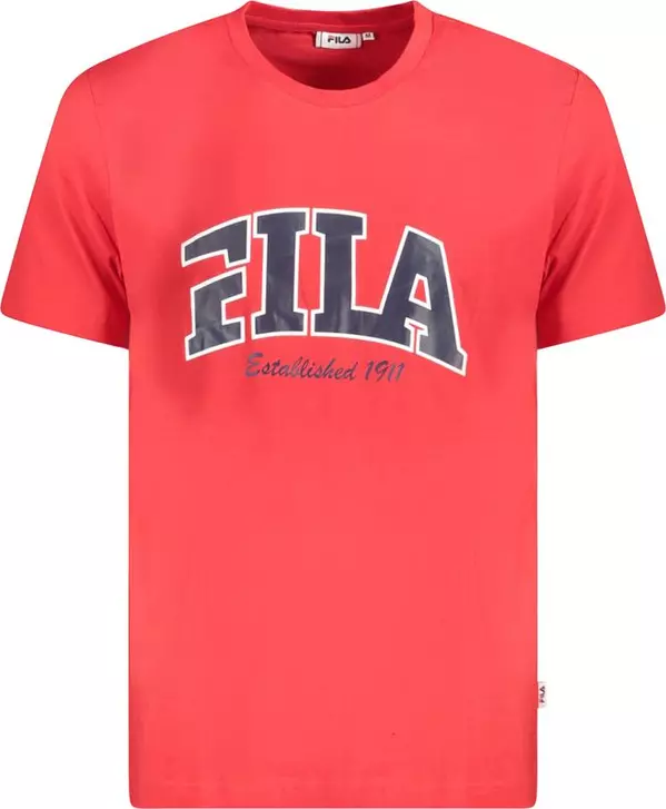 Red Cotton Men T-Shirt