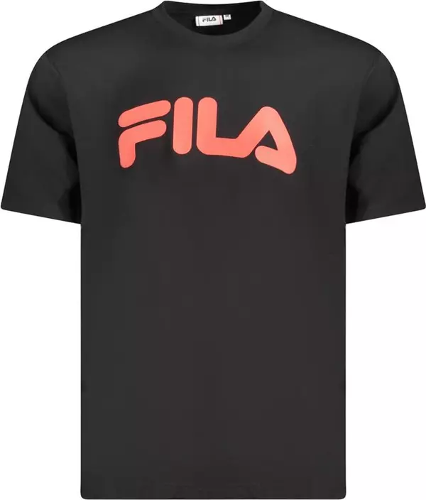 Black Cotton Men T-Shirt