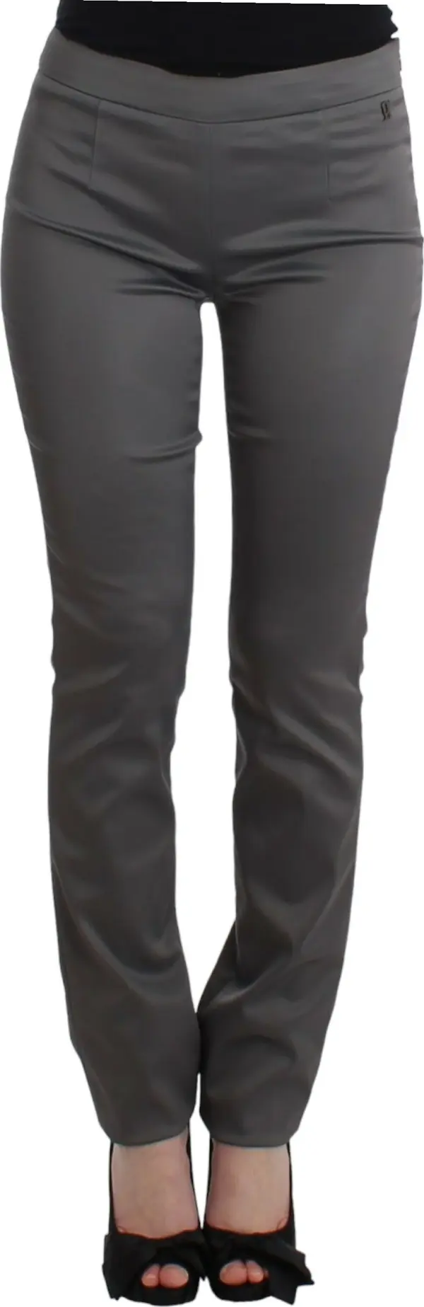 Gray slim fit pants