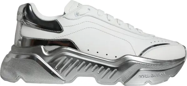 White Silver Daymaster Low Top Sneakers Shoes