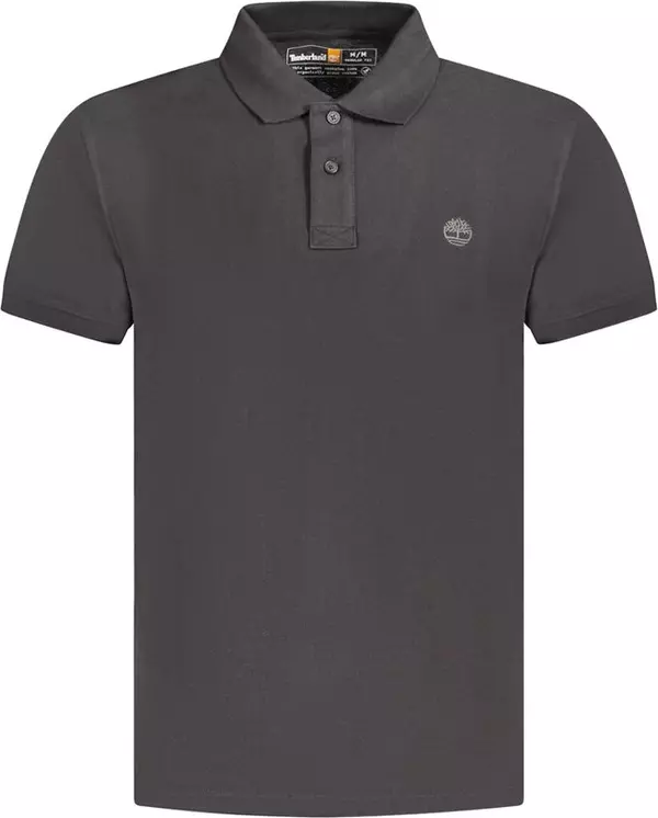Black Cotton Men's Polo Shirt