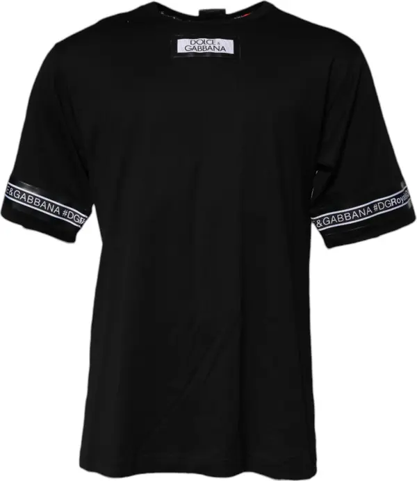 Black #DGMILLENNIALS Cotton Crew Neck T-shirt