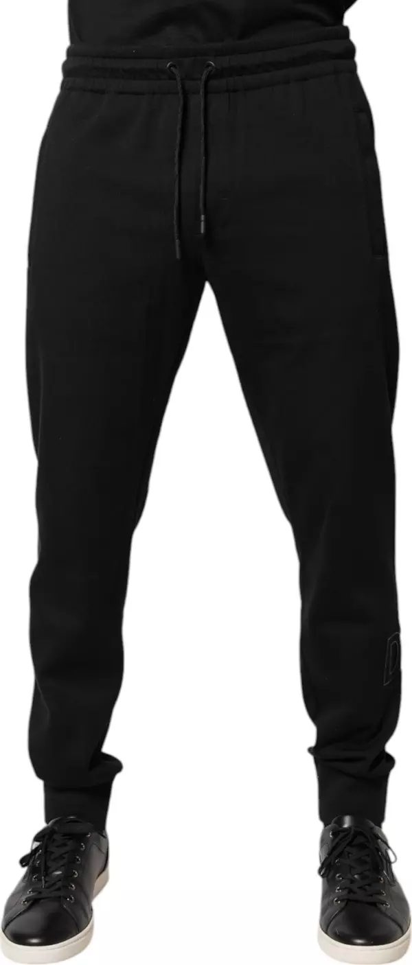Black Cotton Jogger Jogging Pants