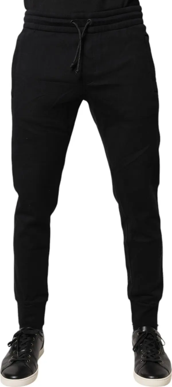 Black Cotton Jogger Jogging Pants