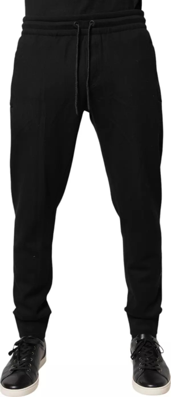 Black Cotton Jogger Jogging Pants