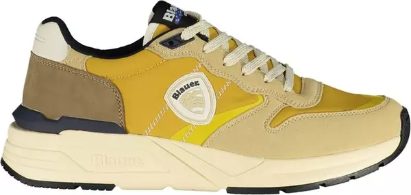 Beige Polyurethane Men Sneaker
