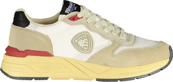Beige Polyurethane Men Sneaker