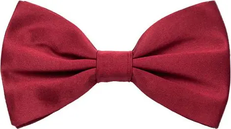 Red Silk Bowtie