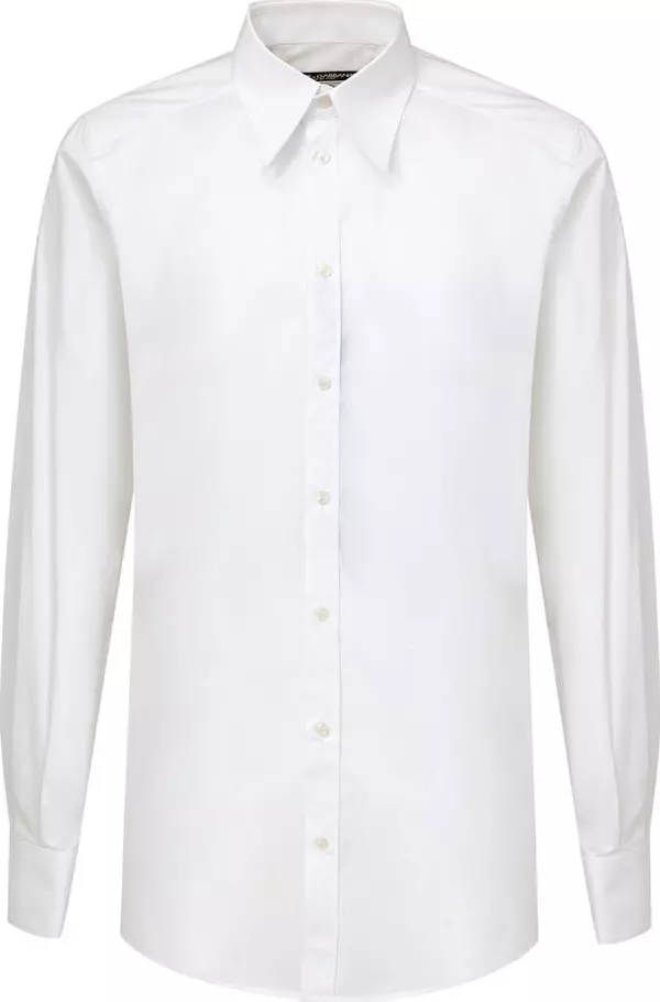 White Cotton Dress Shirt