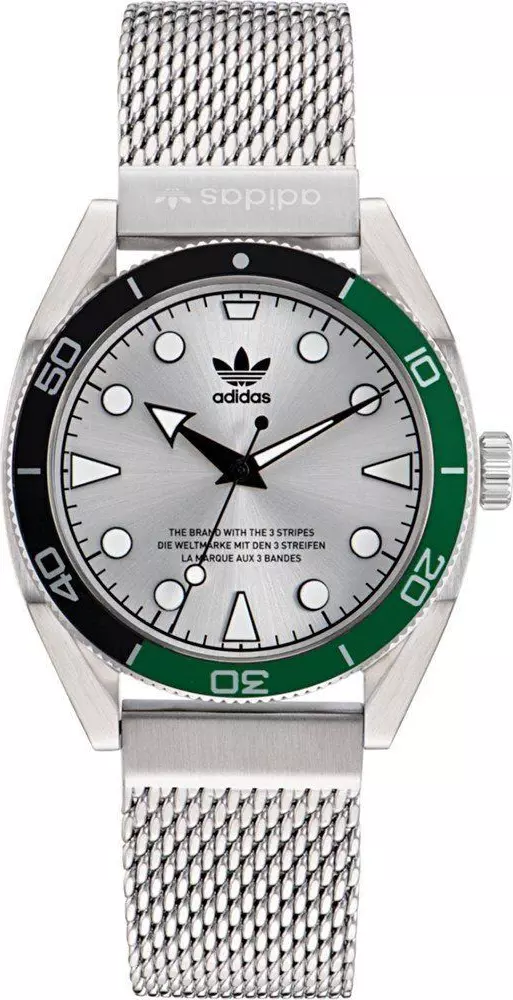 Gray Stainless Steel Dress Watch
