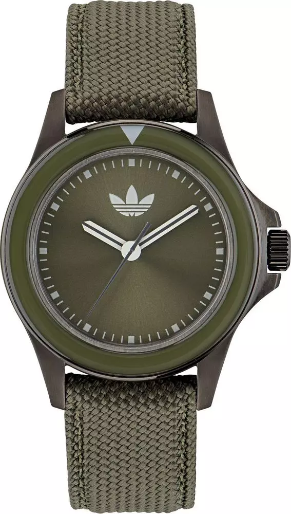 Bicolor Fabric Dress Watch