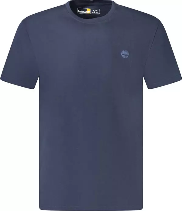 Blue Cotton Men T-Shirt